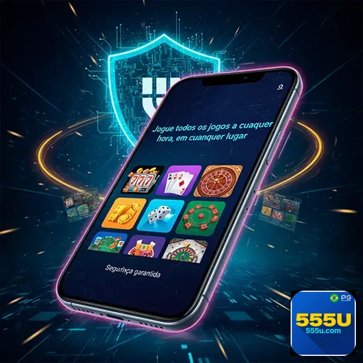 Imagem do app 555u exibido no site 555u, mostrando funcionalidades e interface moderna e intuitiva.